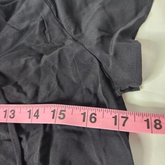 LOFT Women's Size XS Cropped Blouse Black Tassels New - Picture 4 of 5